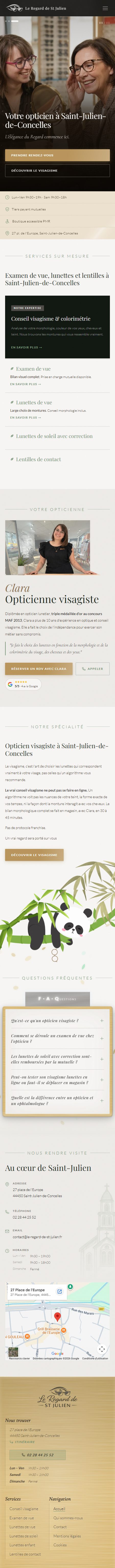 Le Regard de St Julien – nouveau site, version mobile